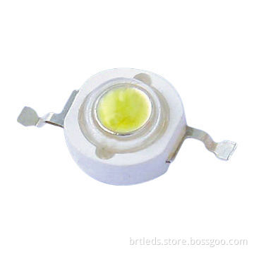 New 1W High-power LED, White Color, 4,745-7,040K, with Peak Current of 350mA, 95lm